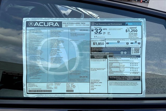 New 2026 Acura Integra A-Spec FWD image 20