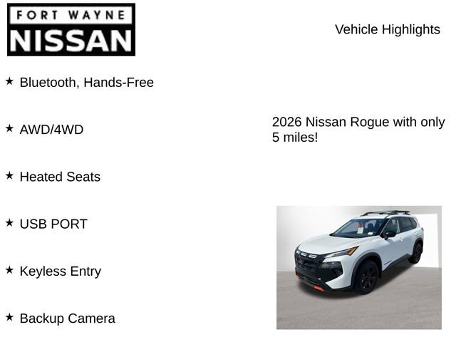 New 2026 Nissan Rogue SV AWD/4WD image 8