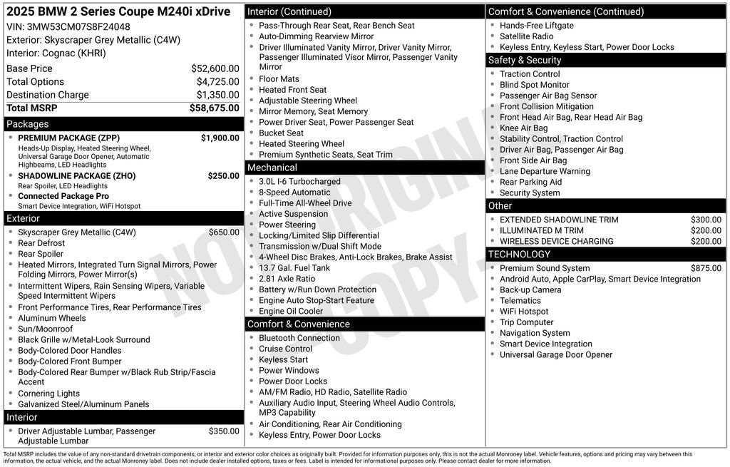Certified 2025 BMW M240i xDrive Coupe w/ Premium Package AWD/4WD image 2