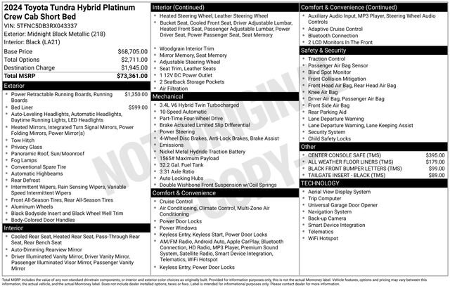 Used 2024 Toyota Tundra Platinum image 55