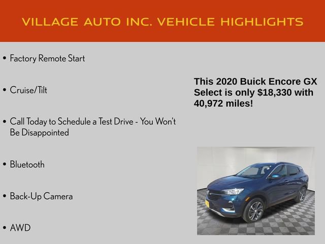 Used 2020 Buick Encore GX Select w/ Advanced Technology Package AWD/4WD image 14