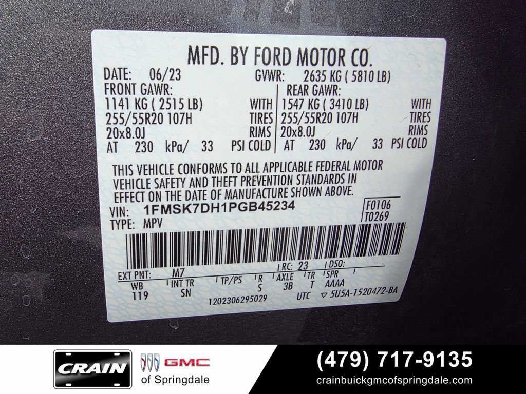 Used 2023 Ford Explorer XLT w/ Equipment Group 202A RWD image 34