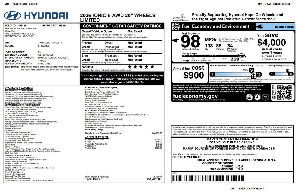 Used 2026 Hyundai Ioniq 5 Limited AWD/4WD image 3
