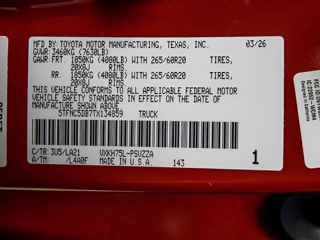 New 2026 Toyota Tundra Platinum image 26