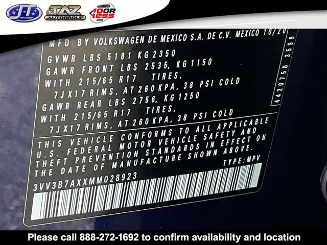 Used 2021 Volkswagen Tiguan SE FWD image 21