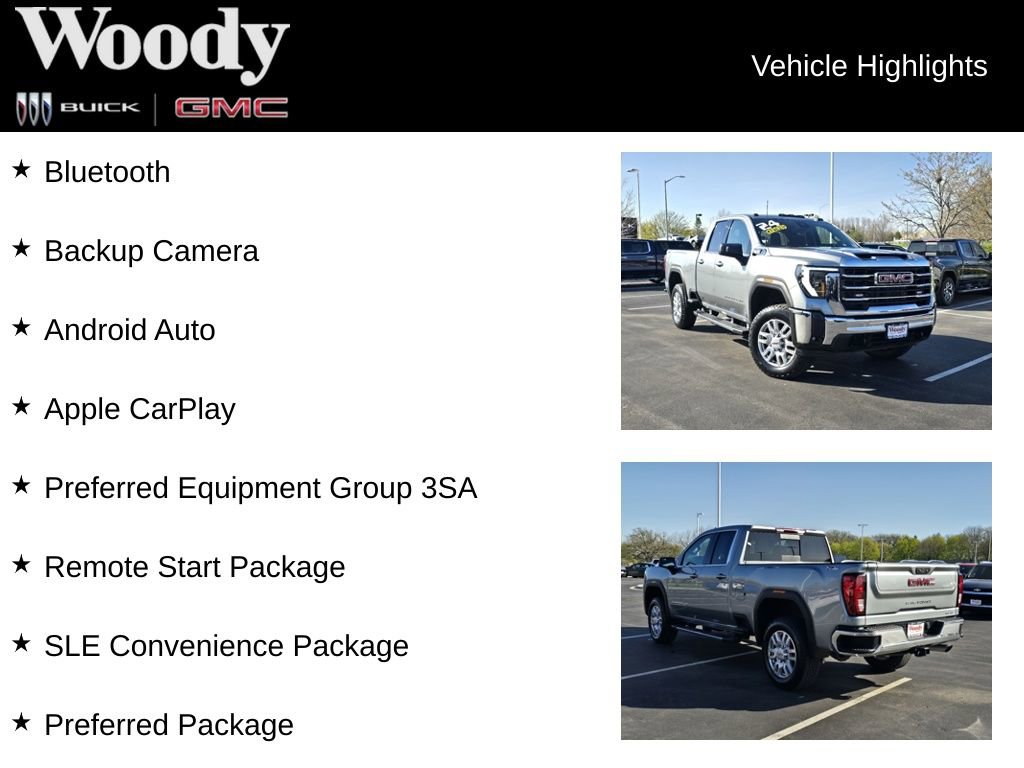 Used 2024 GMC Sierra 2500 SLE w/ SLE Value Package; image 3