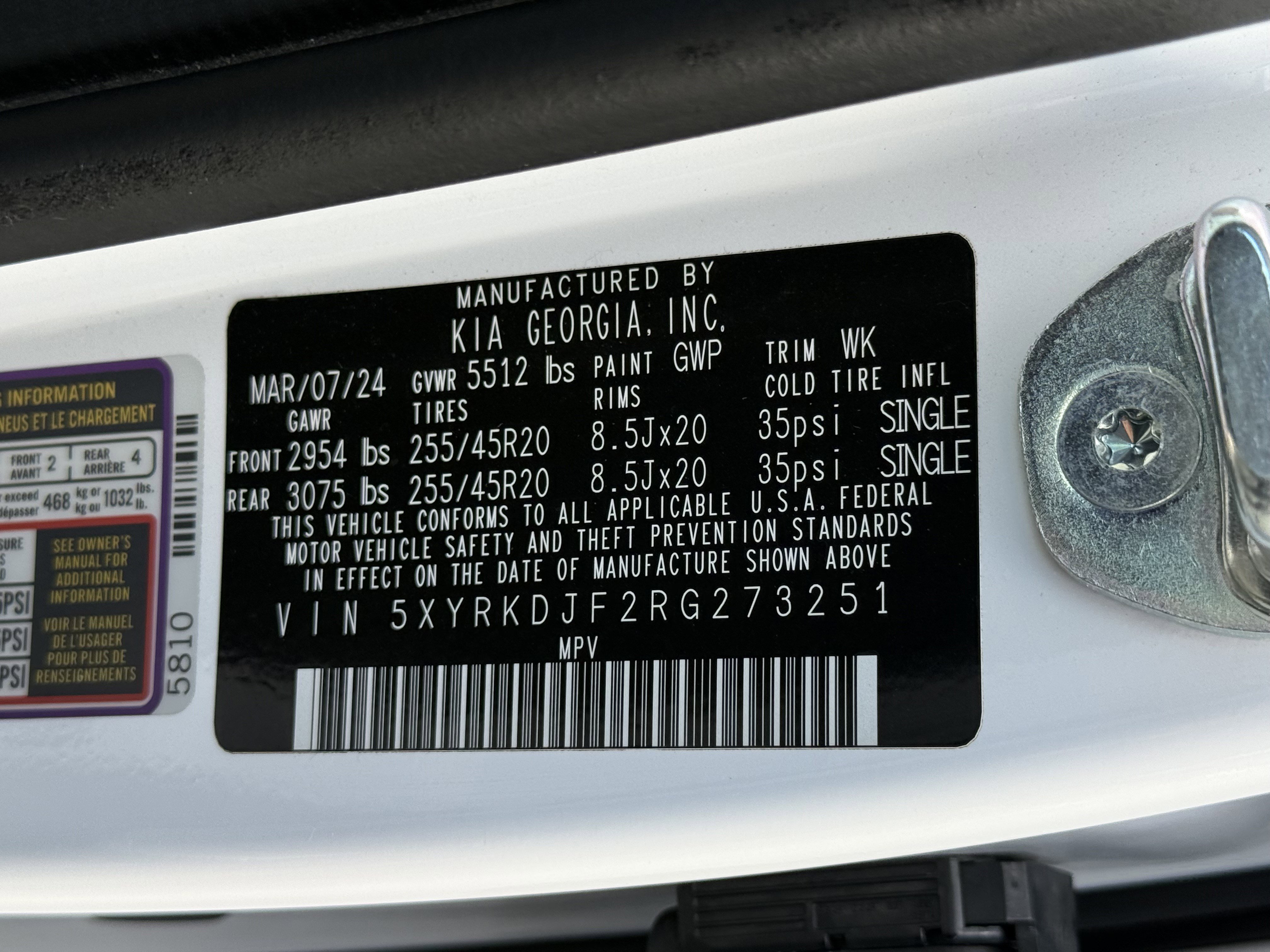 Certified 2024 Kia Sorento SX Prestige w/ Olive Brown Leather Package image 32