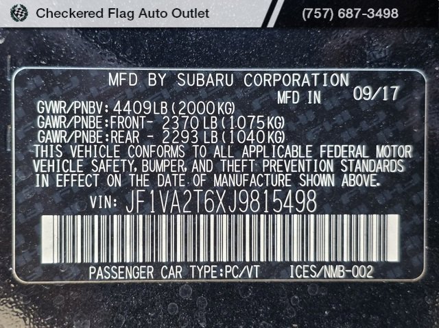 Used 2018 Subaru WRX STI Limited image 24