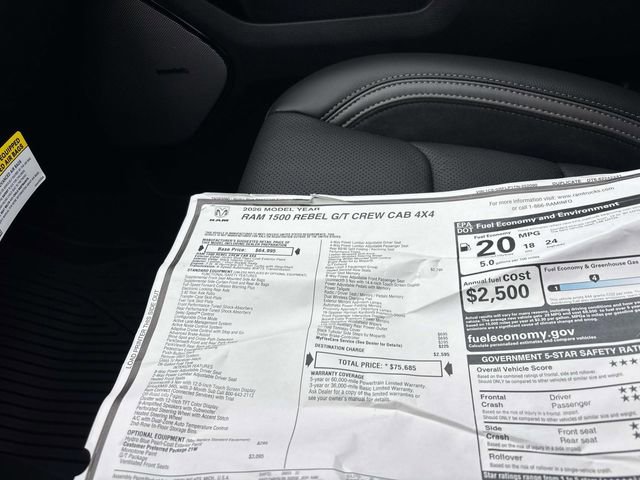 New 2026 RAM 1500 Rebel w/ G/T Package image 18