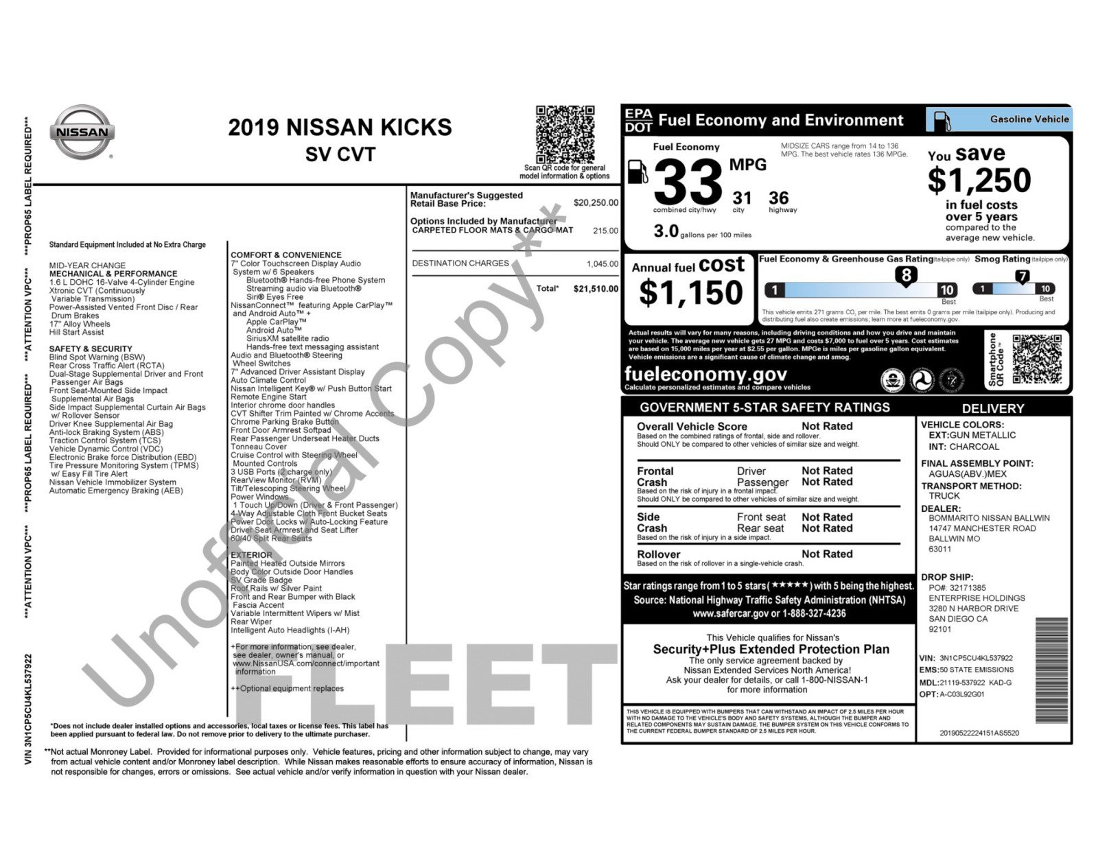 Used 2019 Nissan Kicks SV image 47
