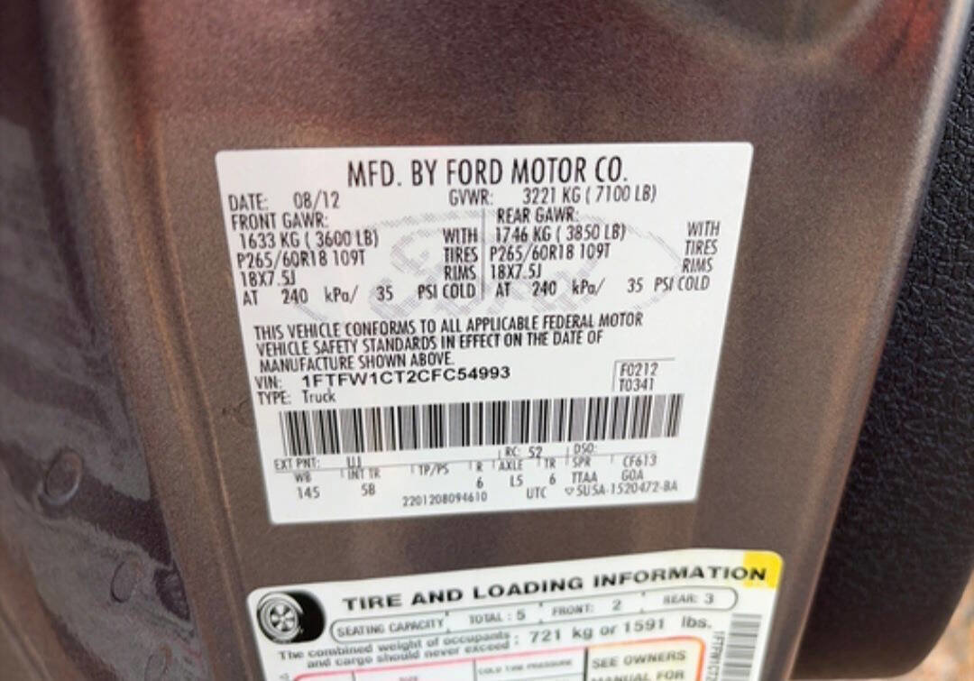 Used 2012 Ford F150 FX2 w/ FX Luxury Pkg image 14