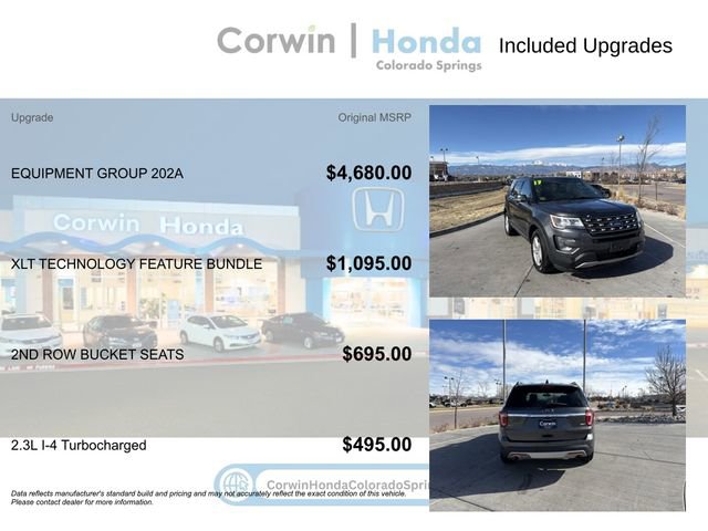 Used 2017 Ford Explorer XLT w/ Equipment Group 202A image 4