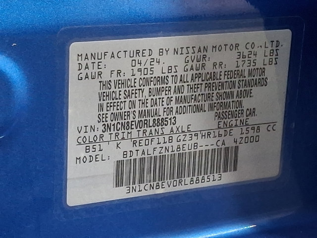 Used 2024 Nissan Versa SV FWD image 25