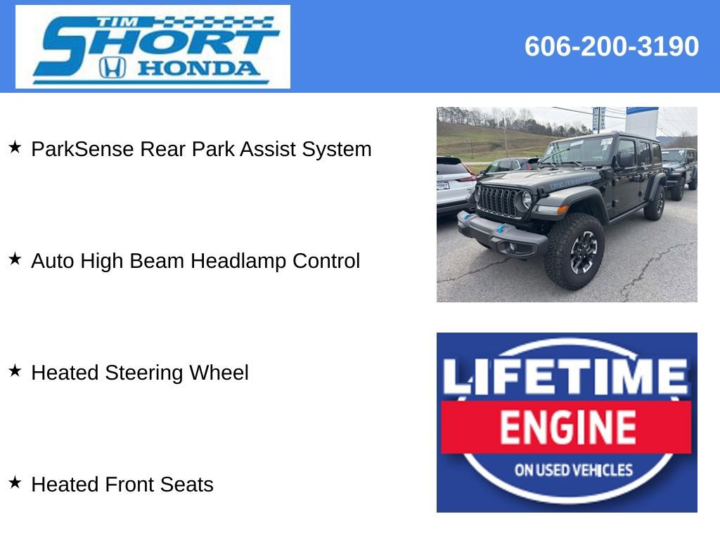 Used 2025 Jeep Wrangler Unlimited Rubicon 4xe w/ Safety Group image 12