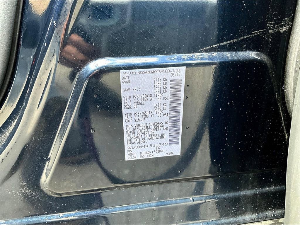 Used 2015 INFINITI QX60 AWD w/ Cargo Package image 30