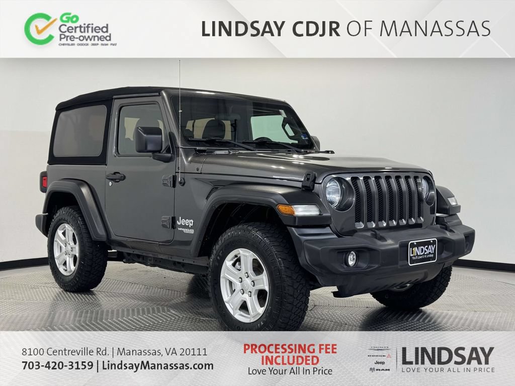 Certified 2019 Jeep Wrangler Sport AWD/4WD image 1