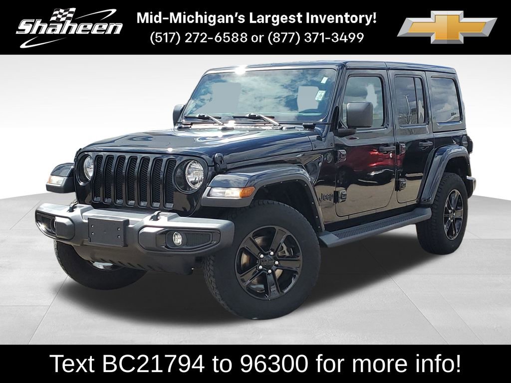 Used 2021 Jeep Wrangler Unlimited Sahara AWD/4WD image 1