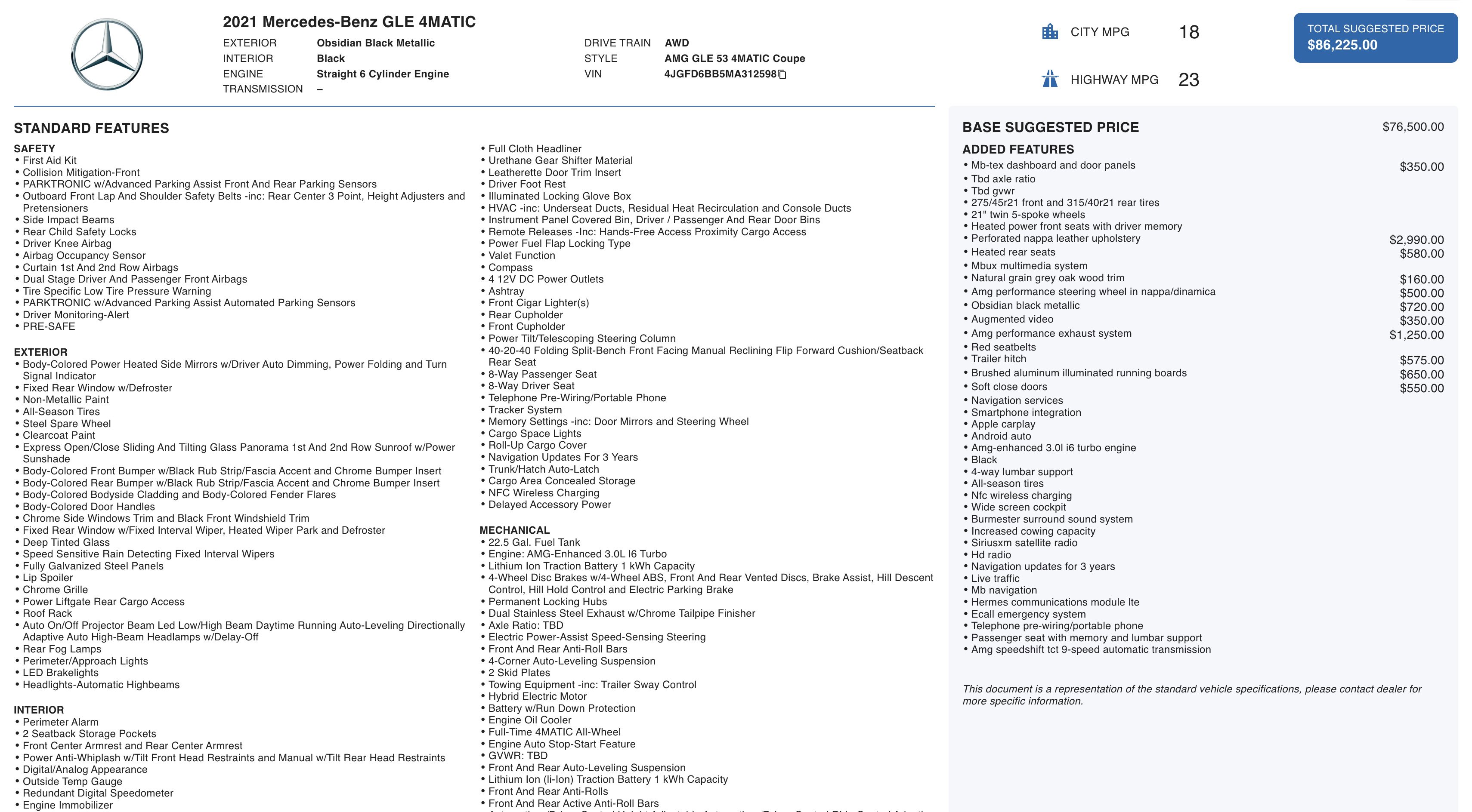 Used 2021 Mercedes-Benz GLE 53 AMG 4MATIC Coupe image 5