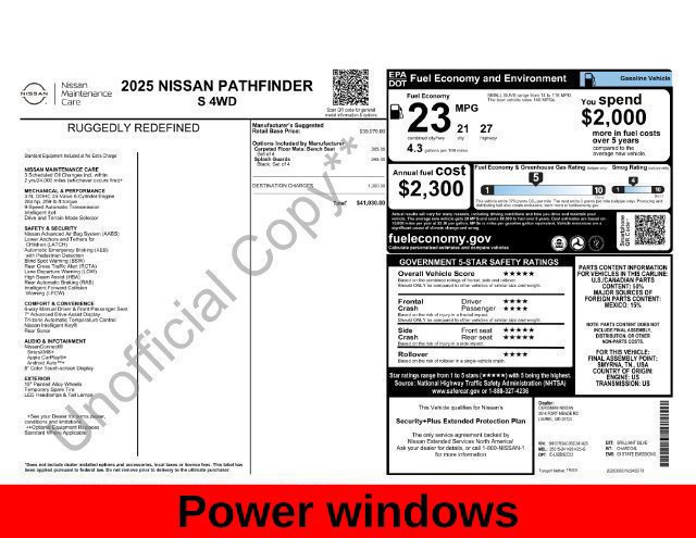 Used 2025 Nissan Pathfinder S AWD/4WD image 23