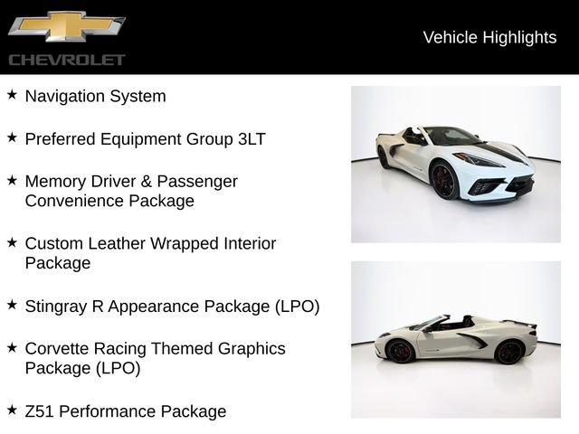 Used 2023 Chevrolet Corvette Stingray Premium Conv w/ Z51 Performance Package RWD image 5