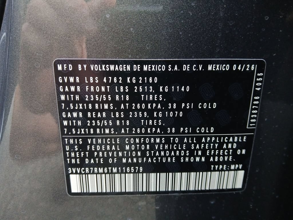 New 2026 Volkswagen Tiguan S FWD image 28