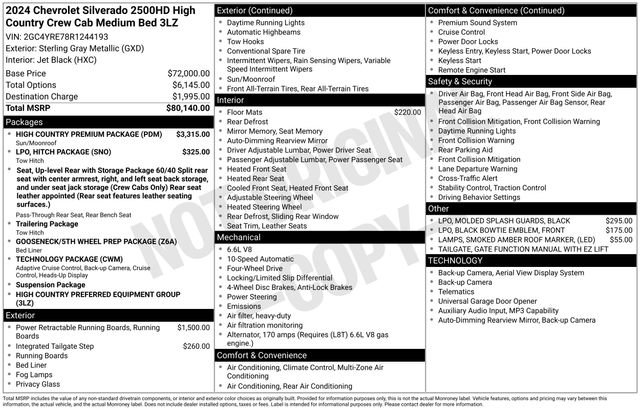 Used 2024 Chevrolet Silverado 2500 High Country w/ High Country Premium Package image 47