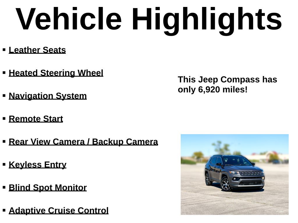 Used 2024 Jeep Compass Limited AWD/4WD image 30