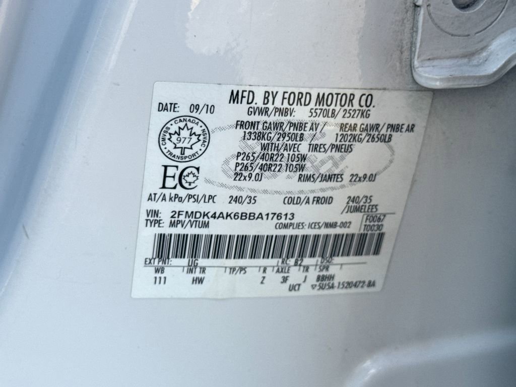 Used 2011 Ford Edge Sport w/ Canadian Touring Pkg image 30