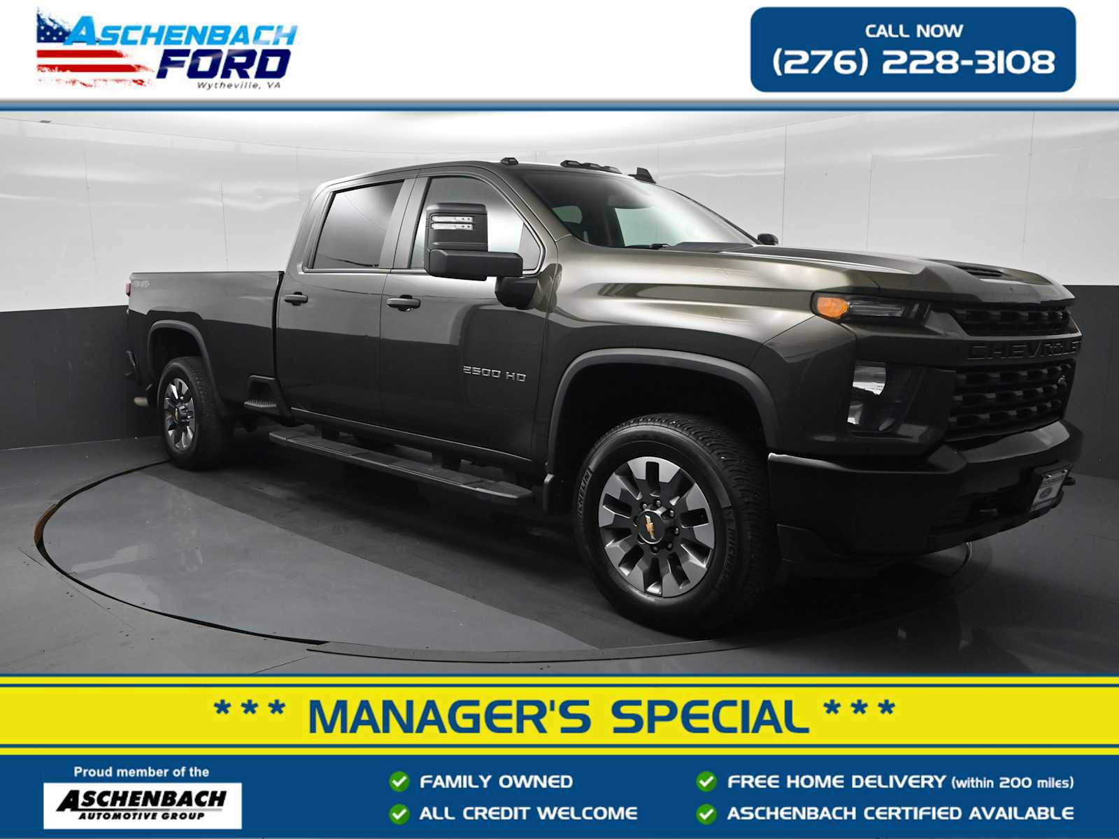 Used 2022 Chevrolet Silverado 2500 Custom w/ Custom Value Package image 1