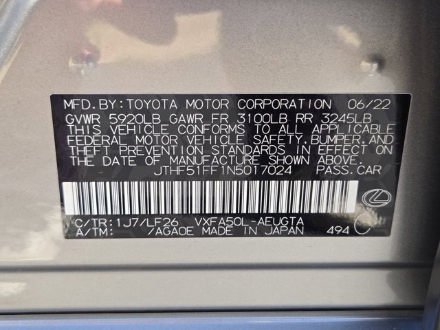 Certified 2022 Lexus LS 500 F Sport w/ Accessory Package (Z2) RWD image 34