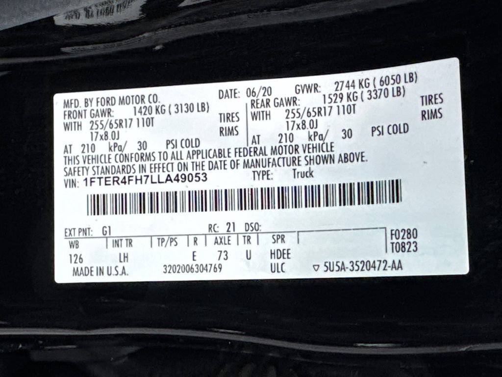 Used 2020 Ford Ranger XL w/ Equipment Group 101A Mid AWD/4WD image 32