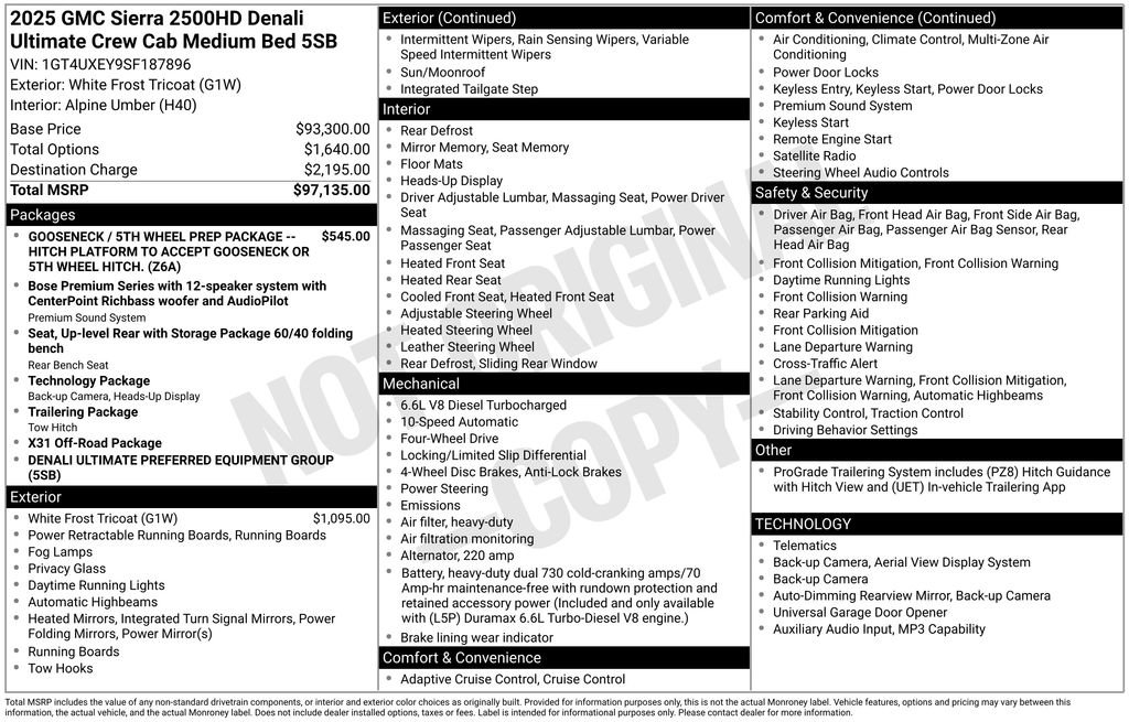 Used 2025 GMC Sierra 2500 Denali Ultimate AWD/4WD image 40
