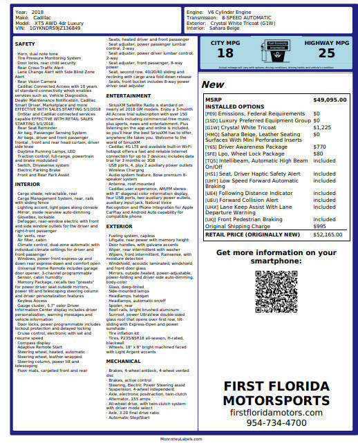 Used 2018 Cadillac XT5 Luxury w/ Driver Awareness Package image 2