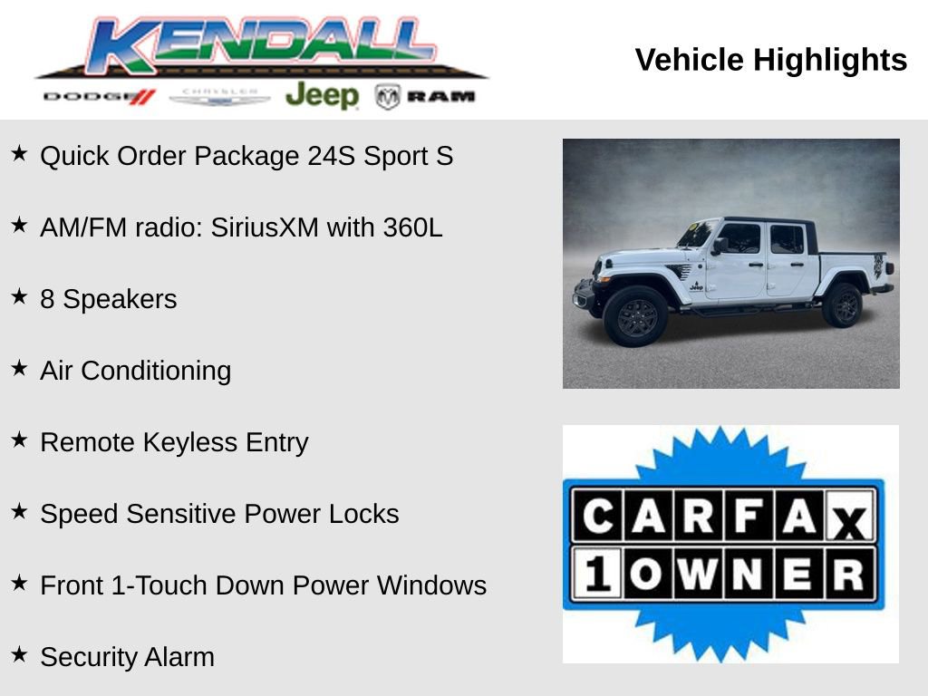 Certified 2024 Jeep Gladiator Sport image 3