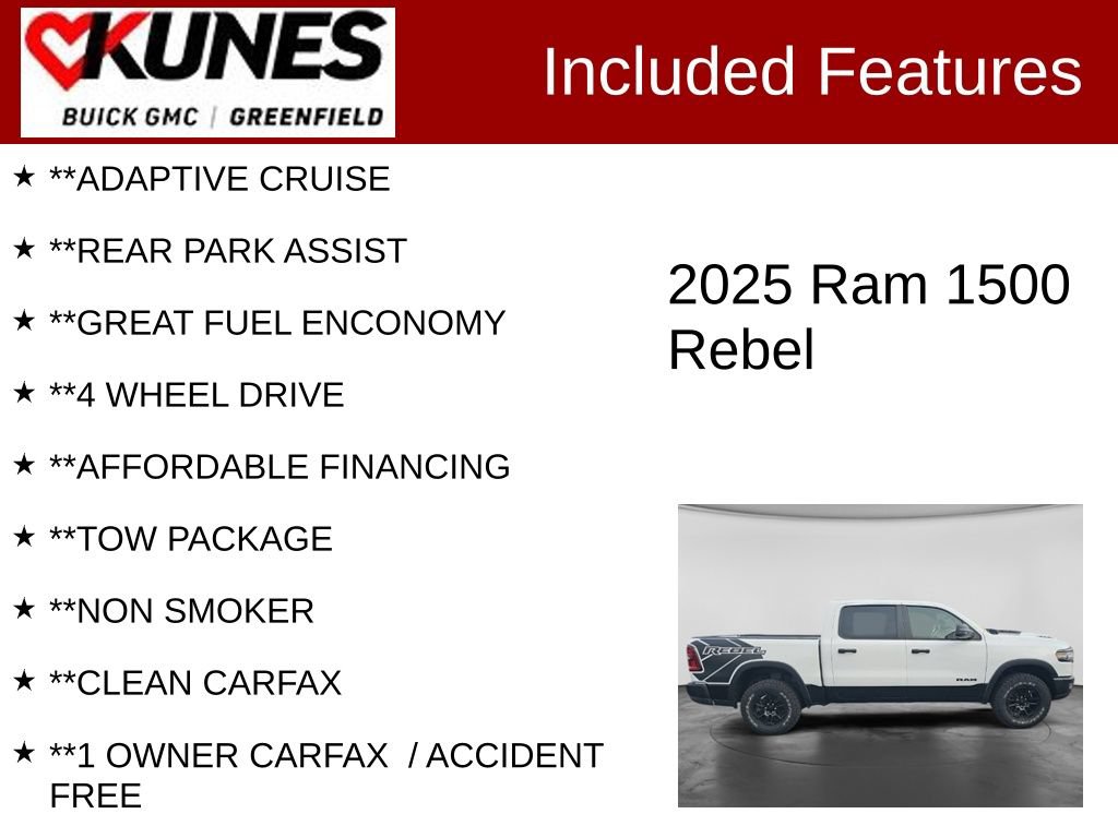 Used 2025 RAM 1500 Rebel AWD/4WD image 3