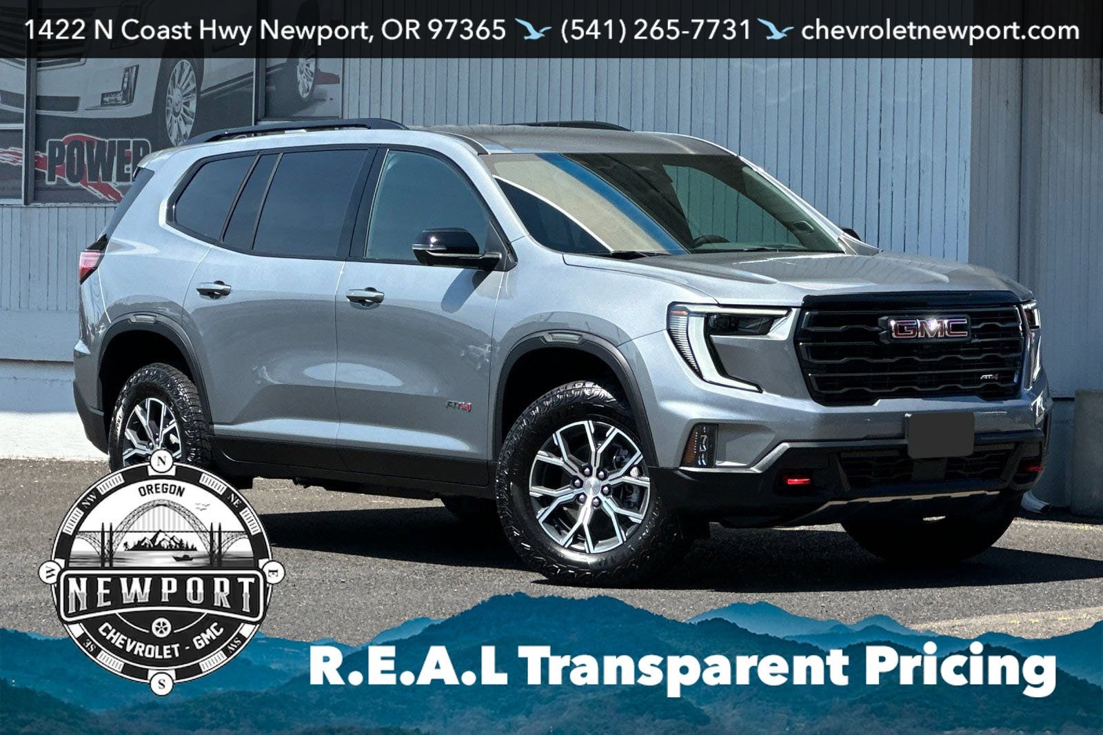 New 2026 GMC Acadia AT4 w/ LPO, Floor Liner Package