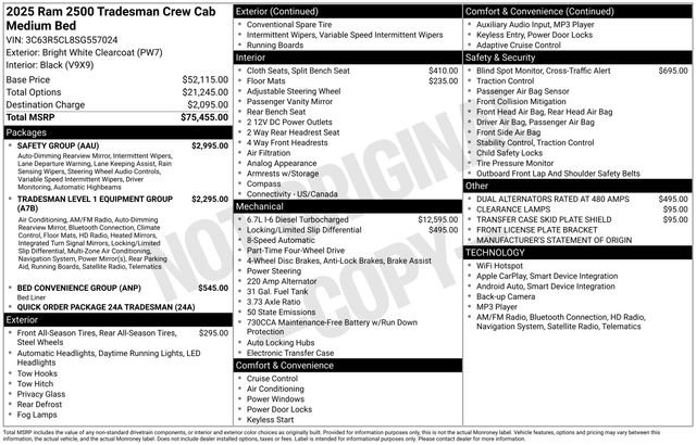 New 2025 RAM 2500 Tradesman w/ Safety Group image 5