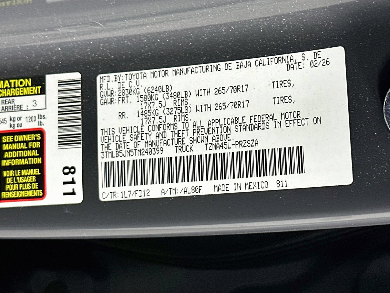 Used 2026 Toyota Tacoma TRD Off-Road AWD/4WD image 31