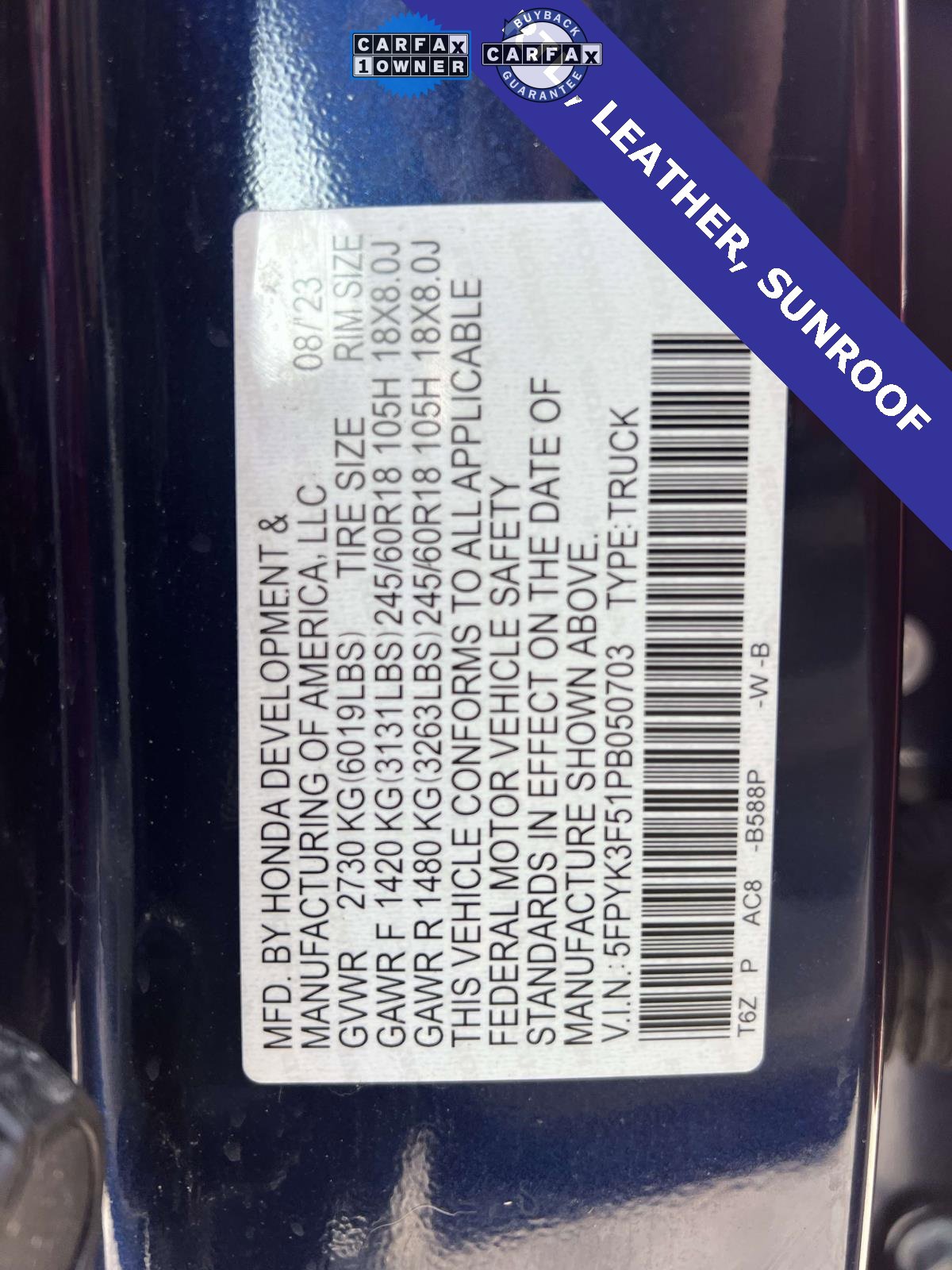 Used 2023 Honda Ridgeline RTL image 20