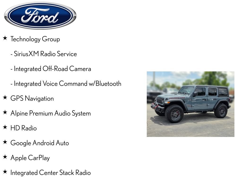 Used 2024 Jeep Wrangler Unlimited Rubicon w/ Technology Group AWD/4WD image 13