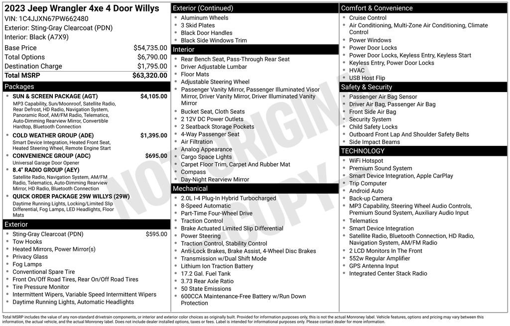 Used 2023 Jeep Wrangler Unlimited w/ Sun & Screen Package image 5