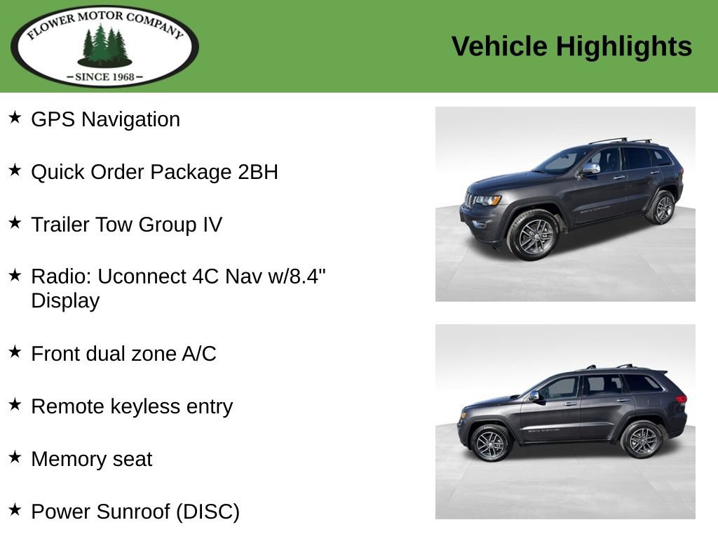 Used 2018 Jeep Grand Cherokee Limited w/ Trailer Tow Group IV AWD/4WD image 2
