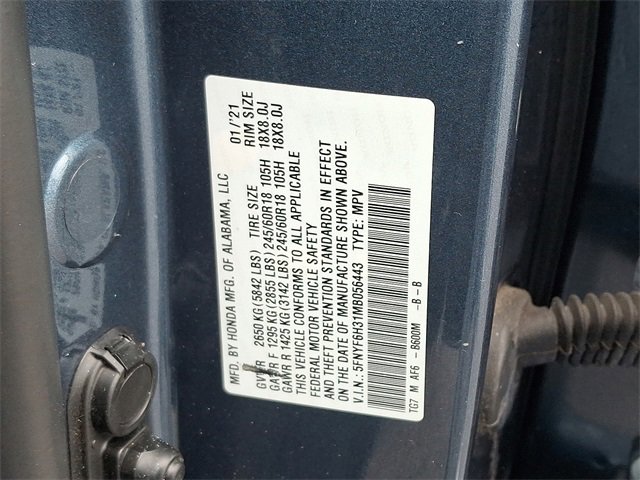 Certified 2021 Honda Pilot EX image 28