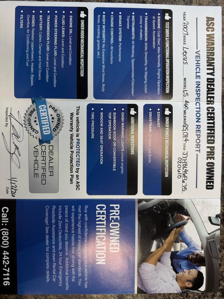 Used 2007 Lexus LS 460 RWD image 66