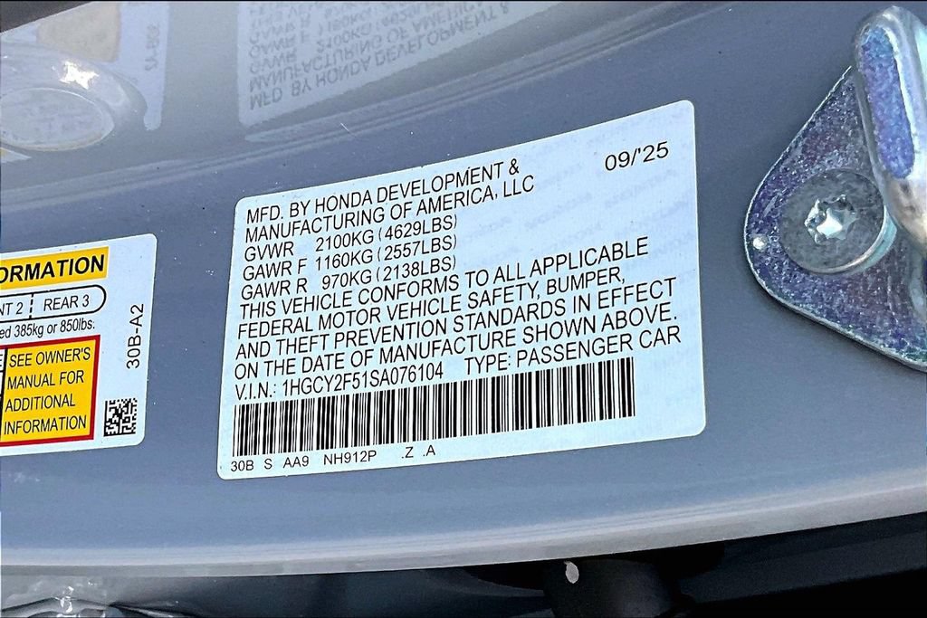 Certified 2025 Honda Accord Sport image 14