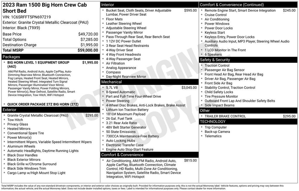 Used 2023 RAM 1500 Big Horn image 4