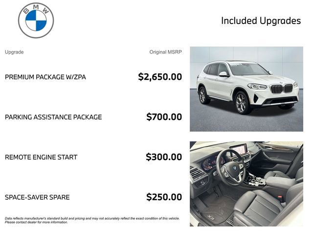 Certified 2023 BMW X3 xDrive30i w/ Premium Package w/ZPA image 3