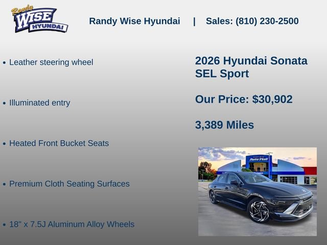 New 2026 Hyundai Sonata SEL AWD/4WD image 15