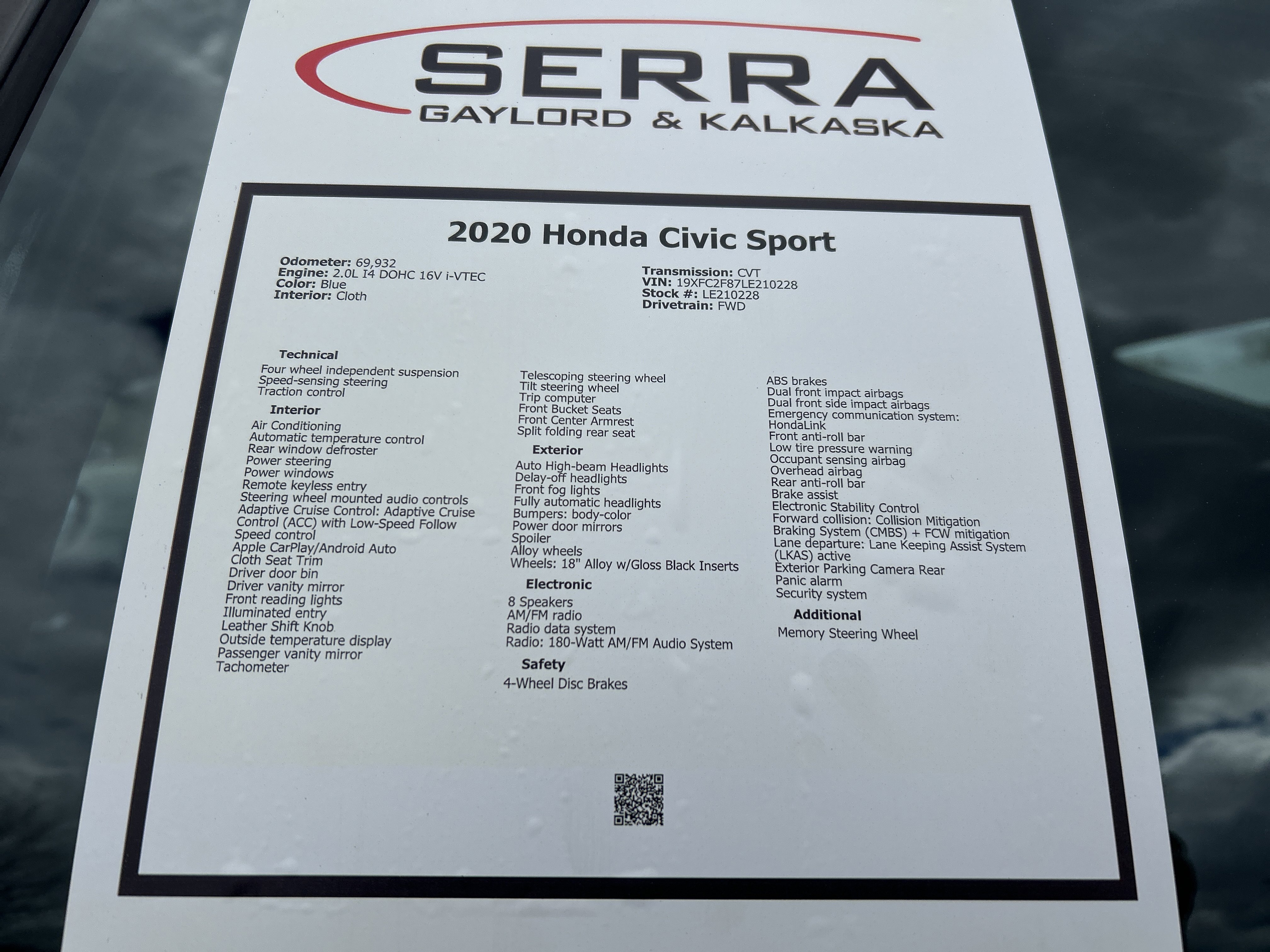 Used 2020 Honda Civic Sport image 25