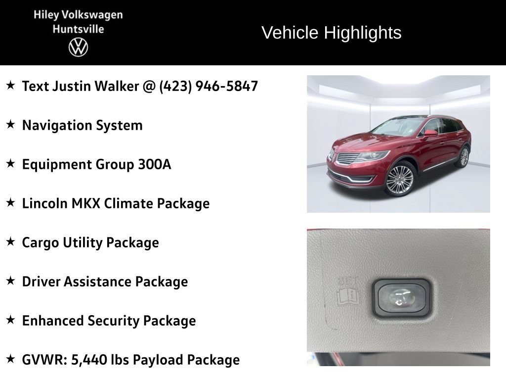 Used 2018 Lincoln MKX Reserve w/ Driver Assistance Package FWD image 6